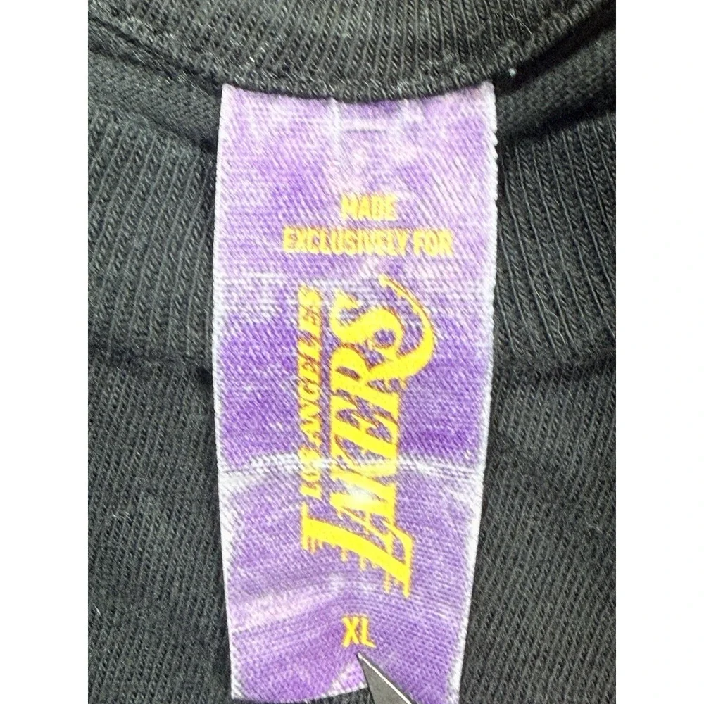 Los Angeles Lakers Graphic T Shirt NBA Basketball Black Tee Size‎ XL